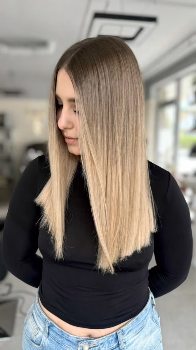 Koloryzacja: blond ombre